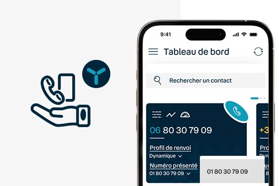 Depuis l'application Callpad, choisissez le numéro présenté.