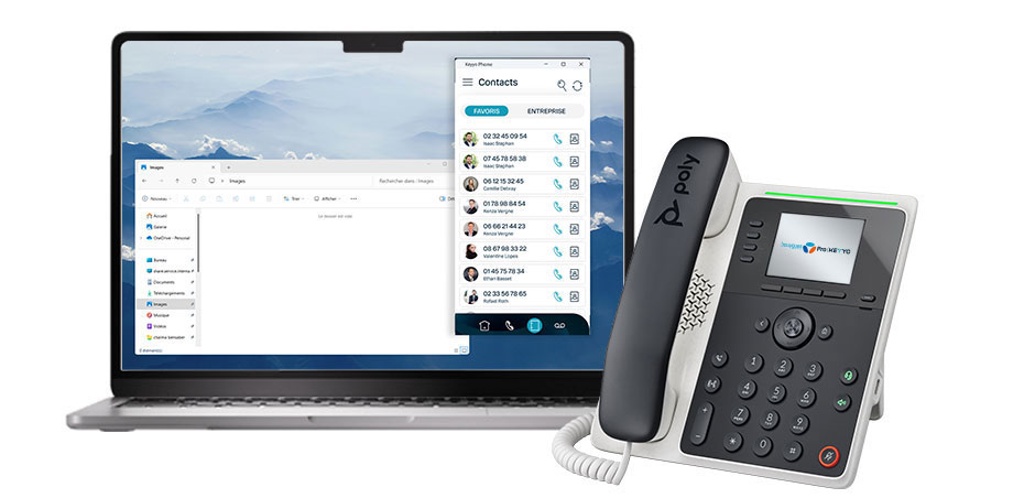 Vue d'un numéro de téléphone cliquable depuis l'interface du Callpad  de Keyyo.