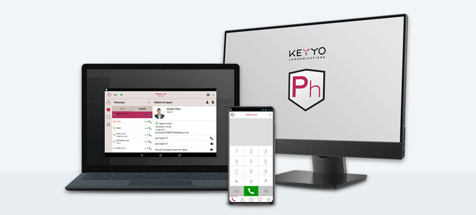 Ecran du Keyyo phone