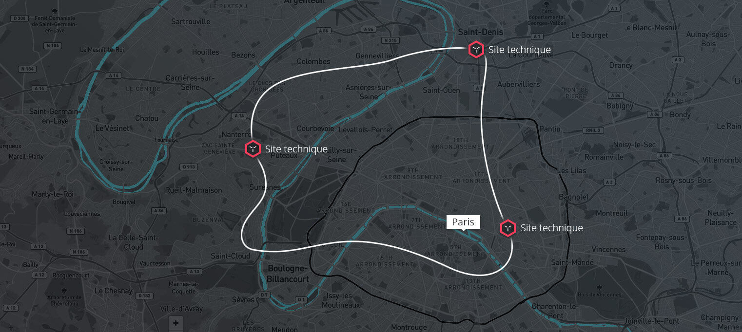 Plan de l'infrastructure Ring de Keyyo